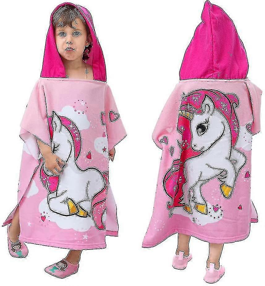 Lapset Poncho hupulliset pyyhkeet, hieno kuvio ranta uimakylpy pyyhkeet hupulla pojat tytöt lapsille