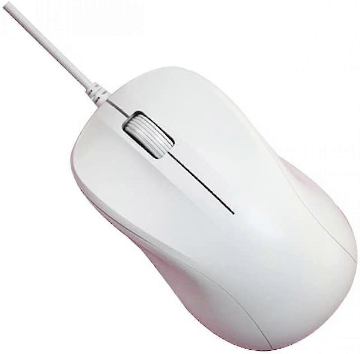 Shxx Mute Wired Mouse Notebook Desktop Computer Mouse Computer Mouse Usb Mouse Pure White Xq-sb146