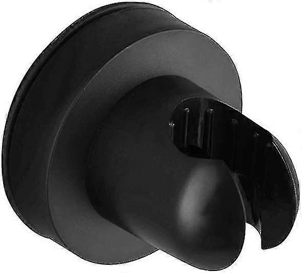 Wall Mounted Shower Head With Suction Cup Black--