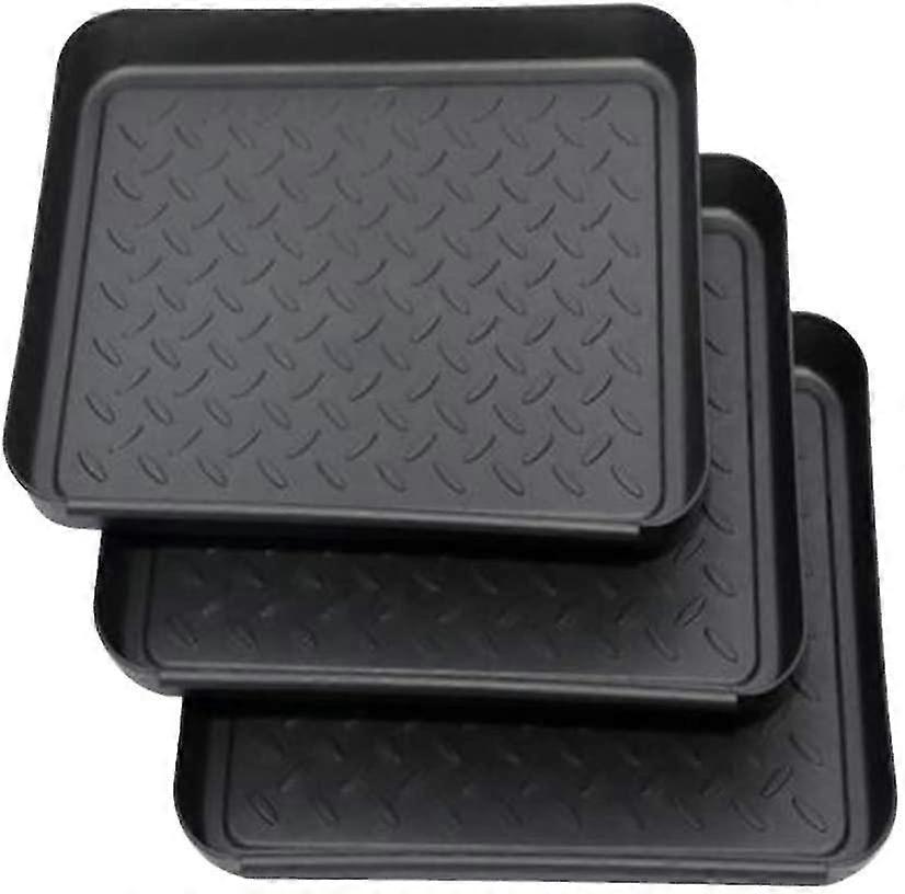 Food Service Tray,mud Boot Plastic Plate, 35x27x3 Cm, Pack 3