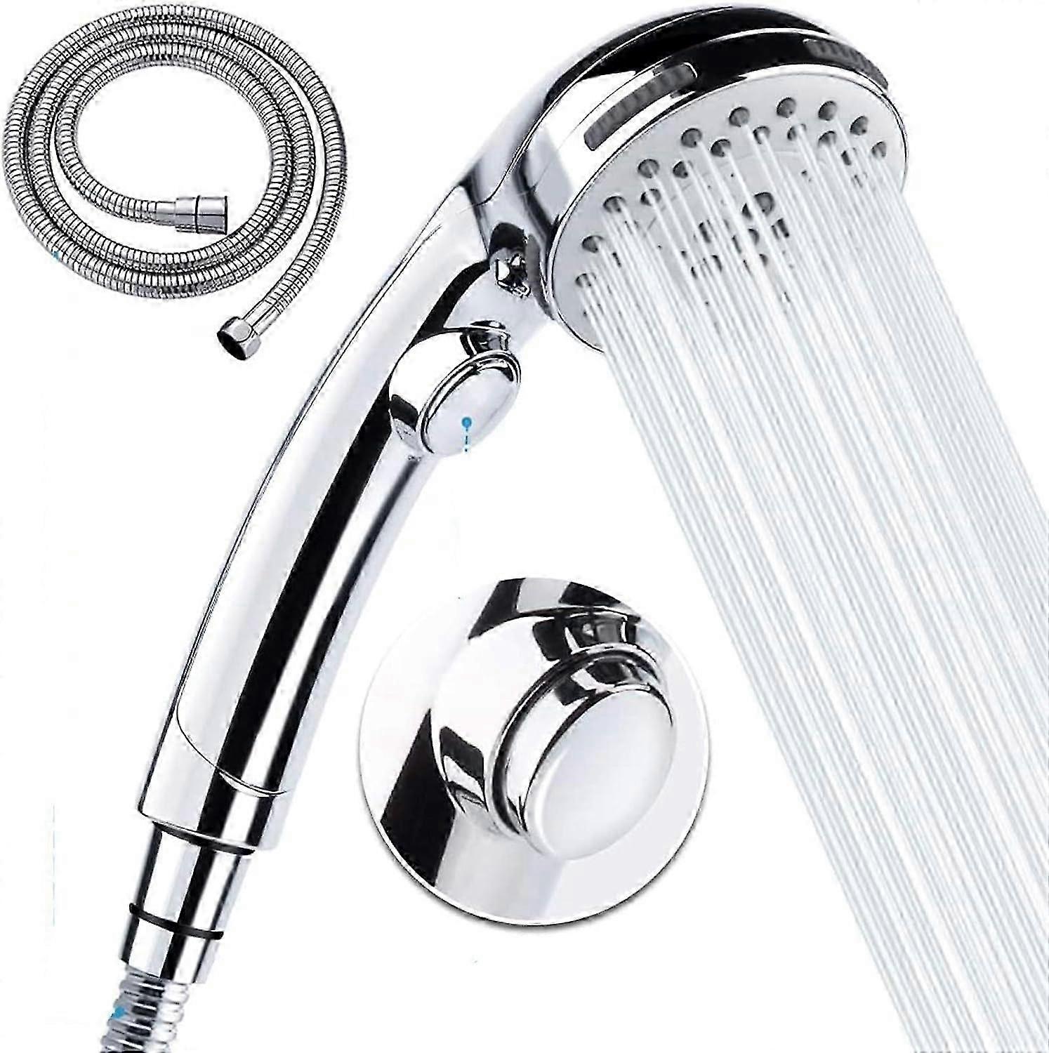 Hand showers Hand shower with hose -5 spray settings Removable high pressure shower head with on/off