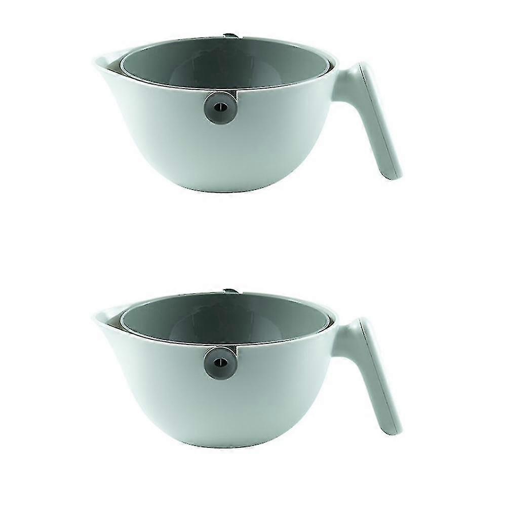 Double-layer Rotatable Colander, Heat-resisted Pasta Strainer, Food Level Collander/strainer For Fr