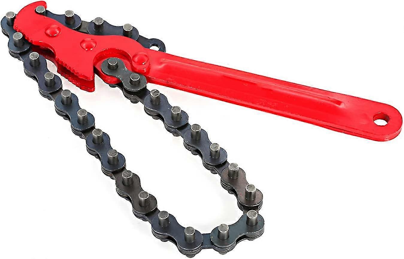 8" Oil Filter Wrench With Adjustable Chain