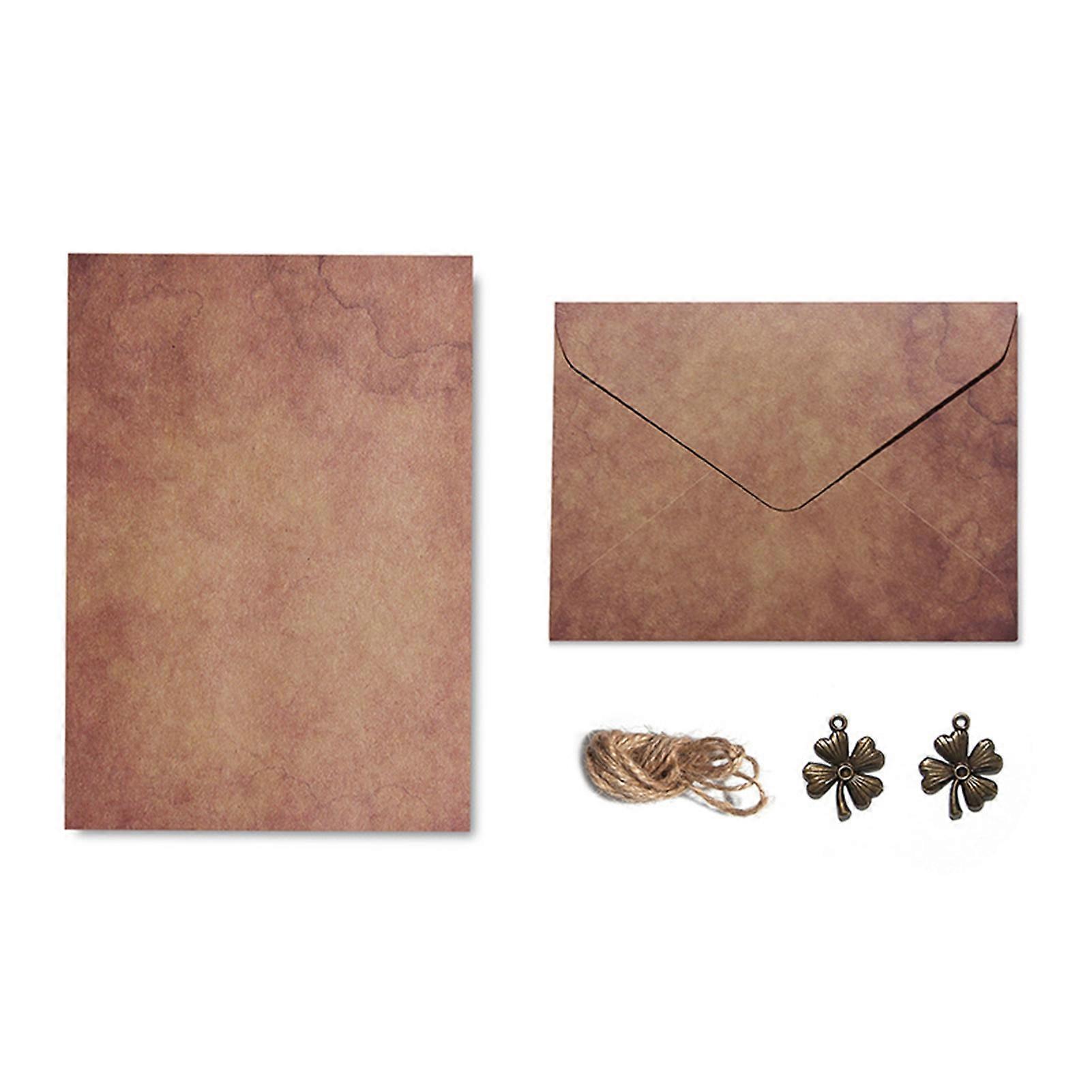 1 Set Letter Paper Easy to Apply Vintage Pattern Special Paper A5 Handwritten Love Letter Stationery School Supply KAESI