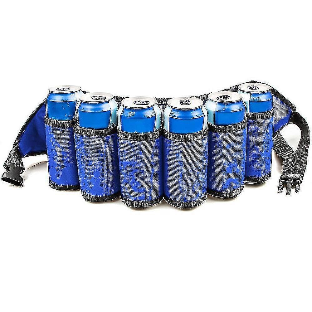 Beer Belt - Tough Insulated Holder - Adjustable Waist Strap With Buckle - Hidden Zipper Pocket, 3 Colors To Choose From - Fun