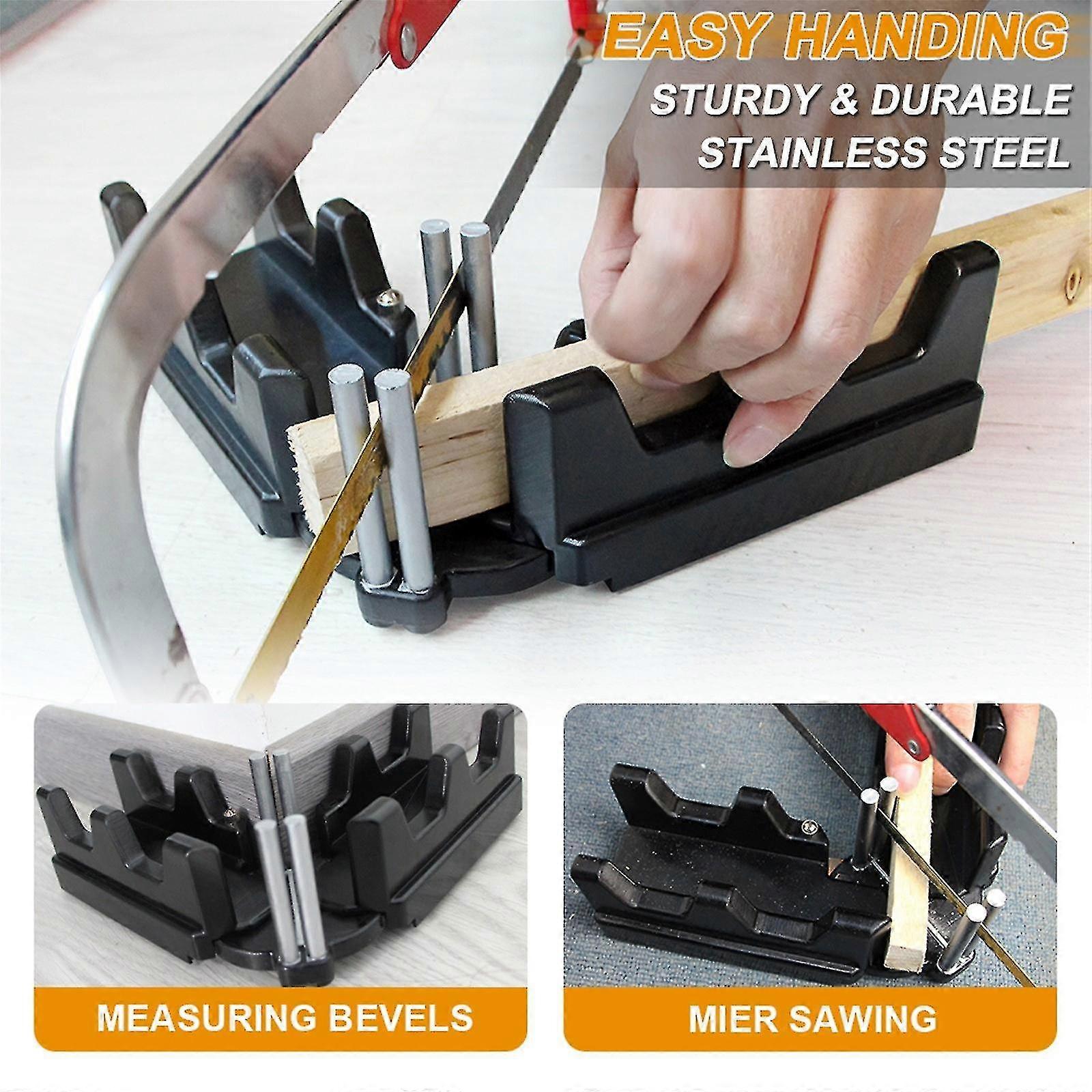 Woodworking Miter Angle Cutting Measurement And Sawing 2-in-1 Mitre Measuring Cutting Tool