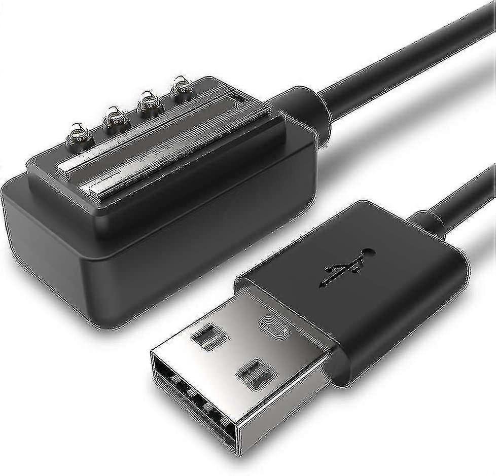 شاحن متوافق مع سونتو 9، D5، سبارتان الترا هر، سبارتان سبورت المعصم ساعة، إيون كور - كابل شحن USB مغناطيسي 100 سم