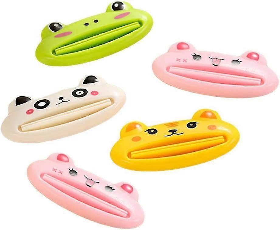 5pcs Toothpaste Tube Squeezers Clip Rolling Holder Dispenser (random Pattern)