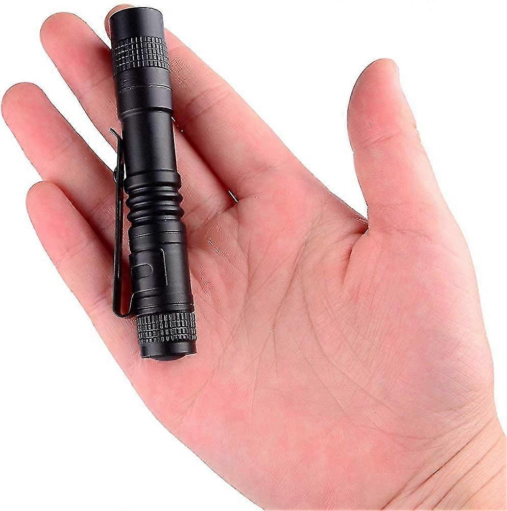 Led Pen Torch Mini Flashlight Super Small Pocket Clip Waterproof Powered By Aaa