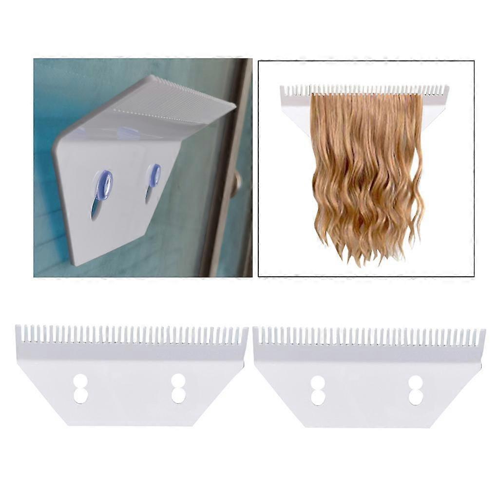 2x סלון תוספות שיער אקריליק פאות חתך מתלה מחזיק אחסון תצוגה
