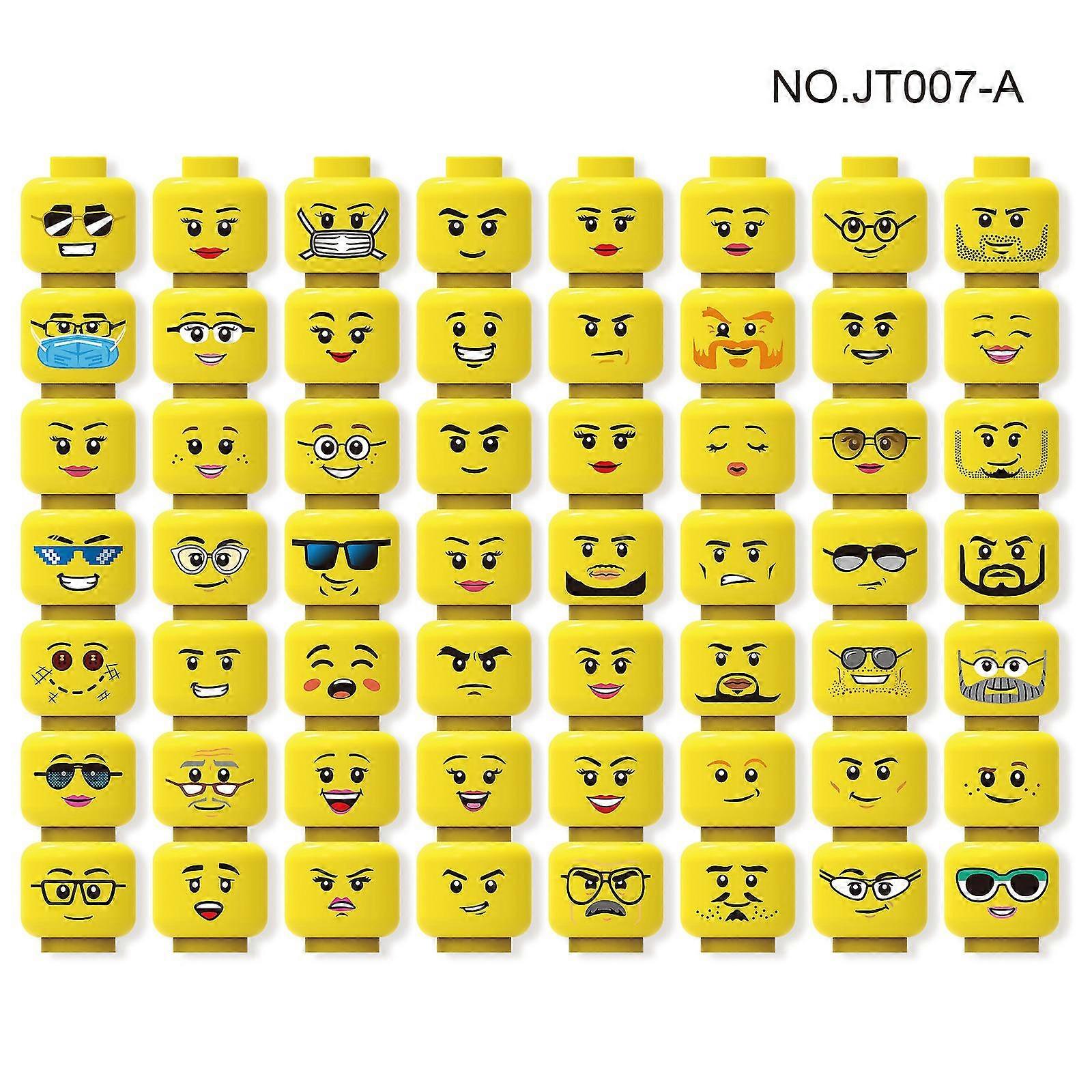56stk Minifigure Expressions Set Minifigures Ninja Mini Figures Blocks