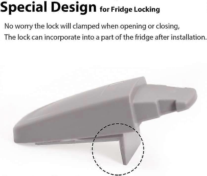 Child Safe Single Door Fridge Lock, Easy to Install, Uses 3M VHB Adhesive, No To ^-5