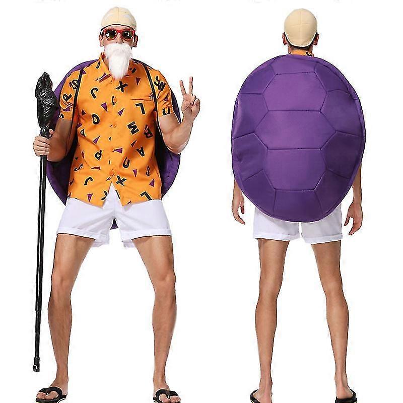 Guoguo Master Roshi Cosplay Kame Senninコスチュームフルセットハロウィン仮装カーニバルコスチューム大人用