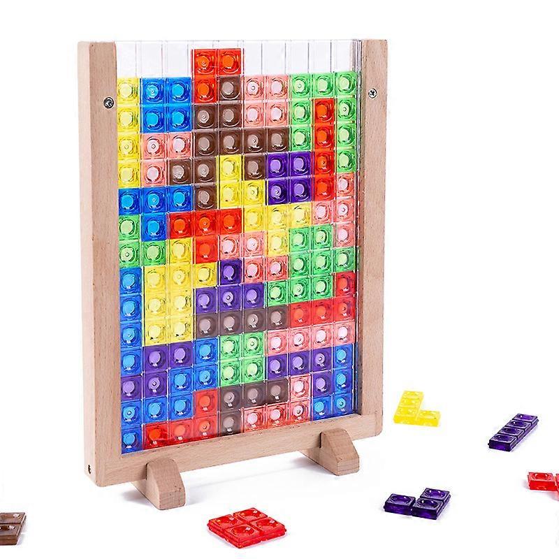 3D Jigsaw Puzzles Russian Building Blocks Puzzle, 3D Puzzle, Puzzle, Colorful Blocks, 40 Piece Puzzle