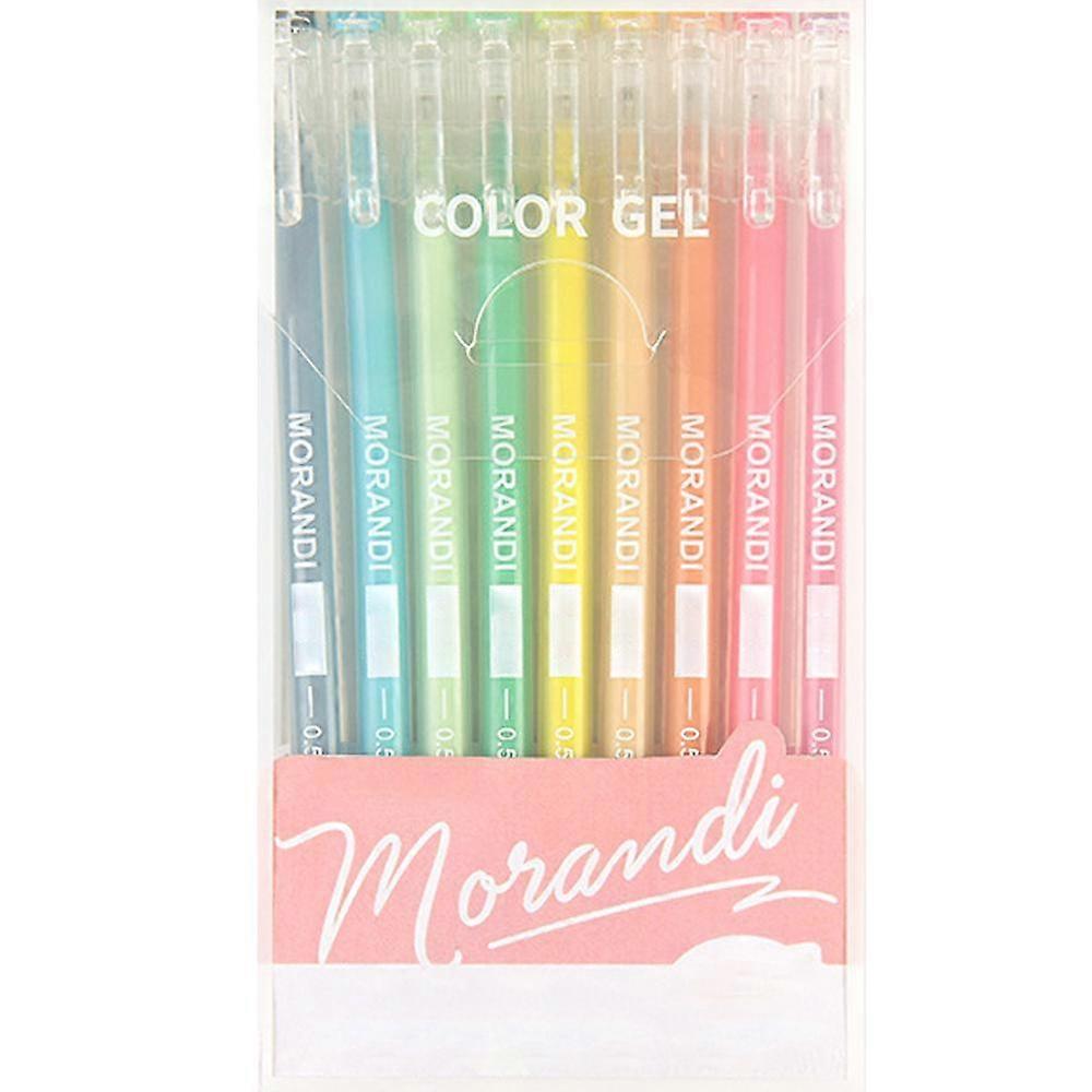 Gel Pens (0.5mm) , Assorted Colors, 9 Count