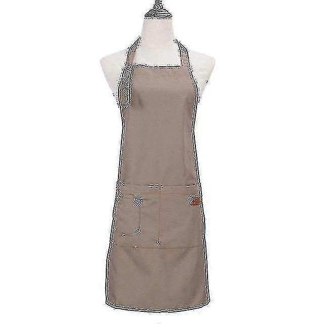 Unisex Work Apron Canvas Apron Bib Adjustable Kitchen Apron