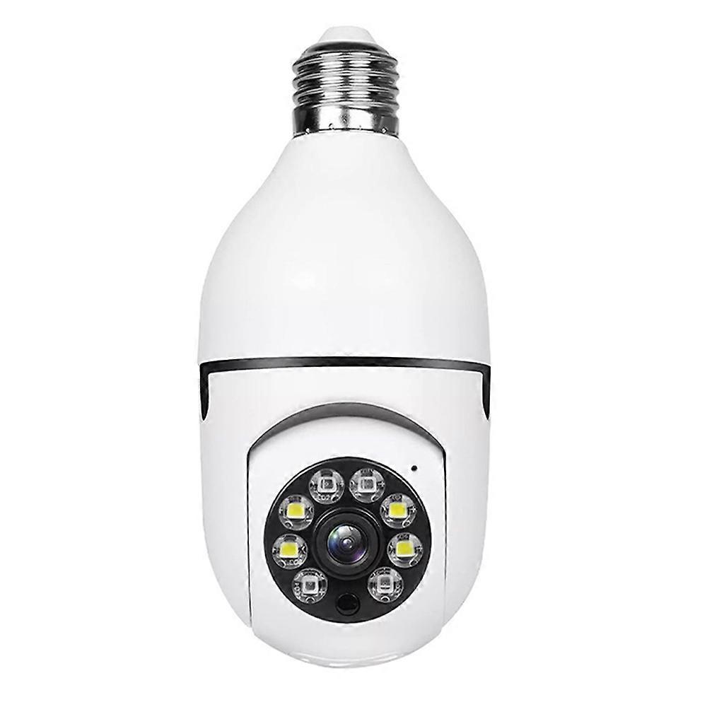 Caméra de sécurité intérieure Caméra à bulbe - Caméra domestique à 360 degrés avec vision nocturne