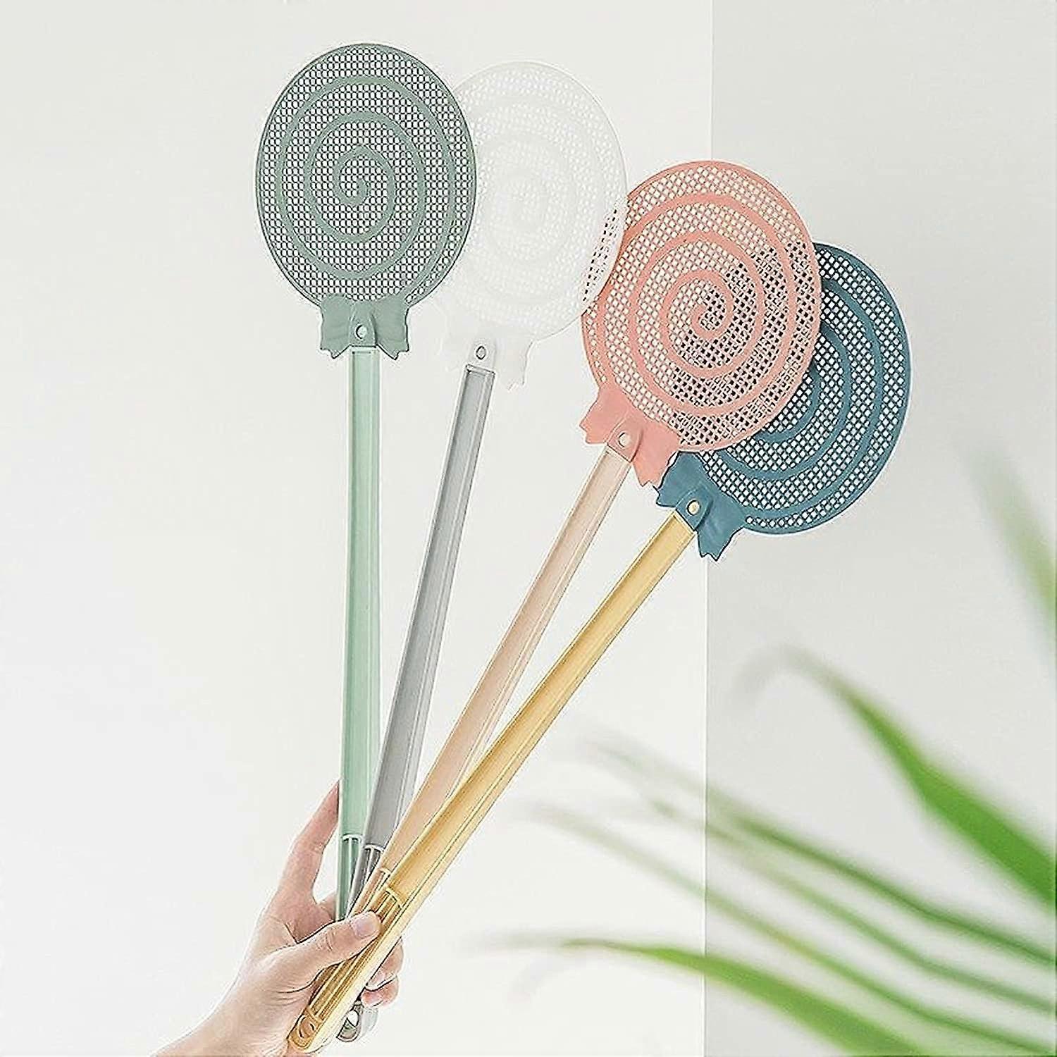 Flexible Long Handle Fly Swatters - Strong Durable Manual Swat for Flies and Bugs