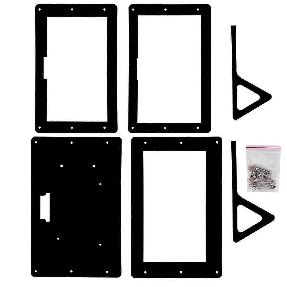7 Inch Acrylic Protective Case Shell With Stand Holder For Raspberry Pi 7" Display Screen