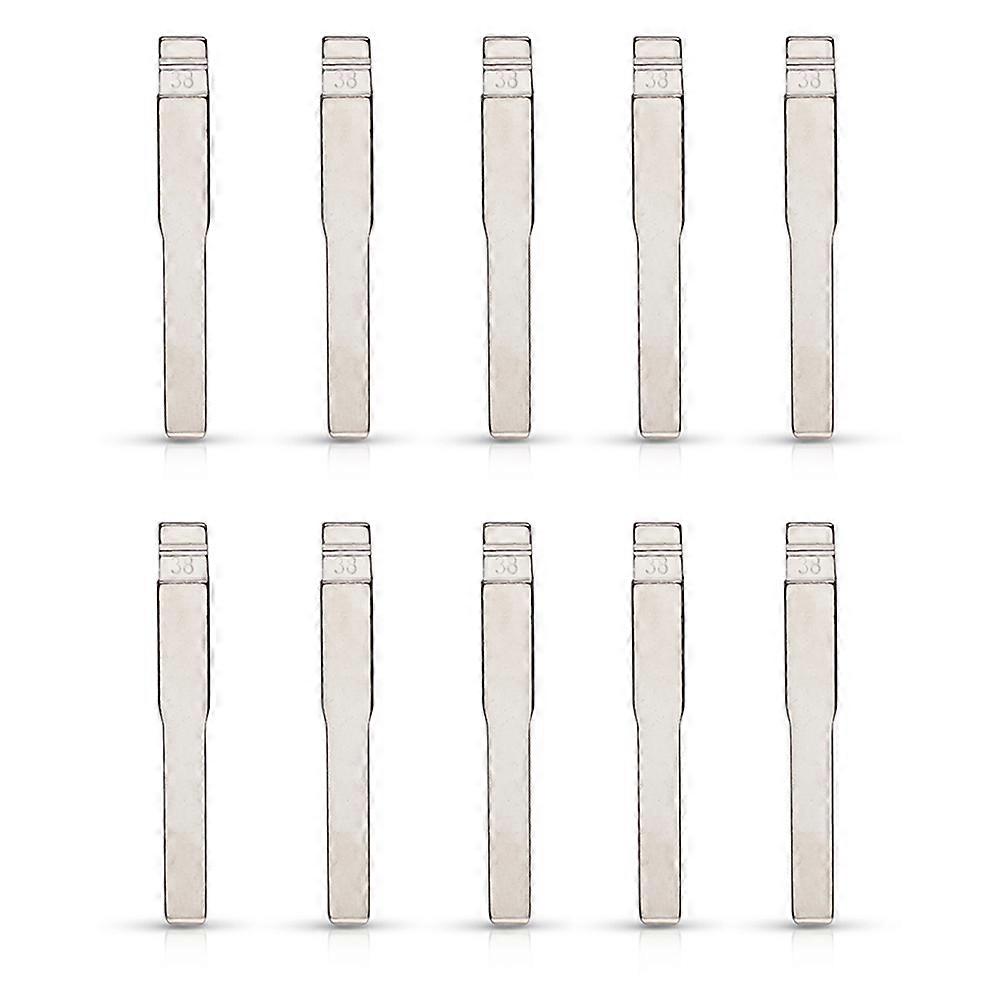 10Pcs Metal Uncut Flip Remote Car Key Blade HU101 No.38 Key Blade for Focus Mondeo Land