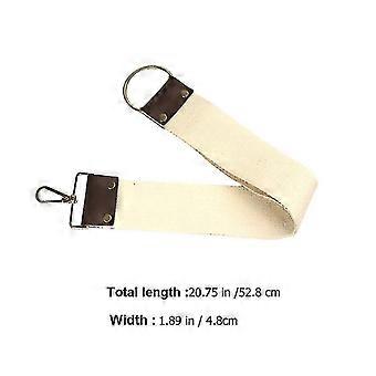 1pc Barber Affilatura Panno Tela Rasoio Dritto Strop Mucca Pelle Doppia Cinghia