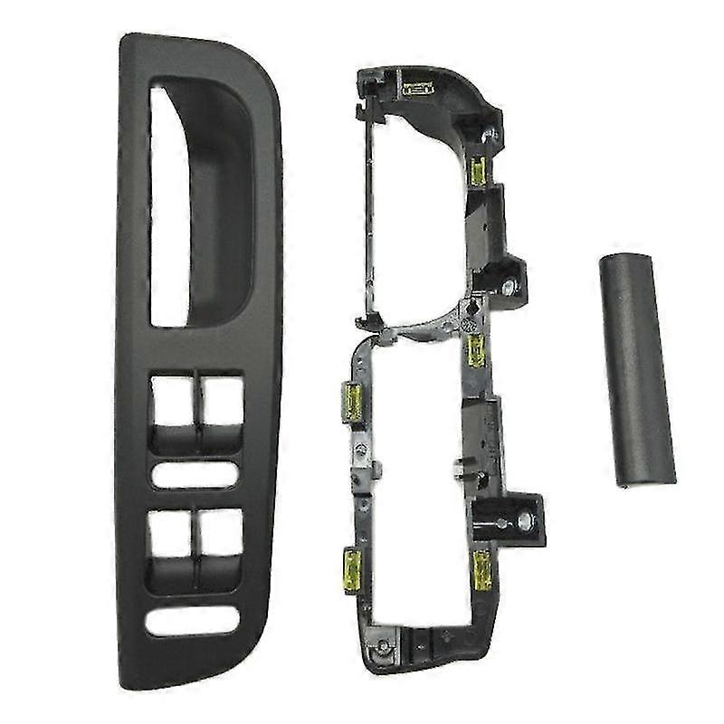 Golf 4 Interior Door Handle Lifter Switch Bracket Base Caps - 3pcs Black Color