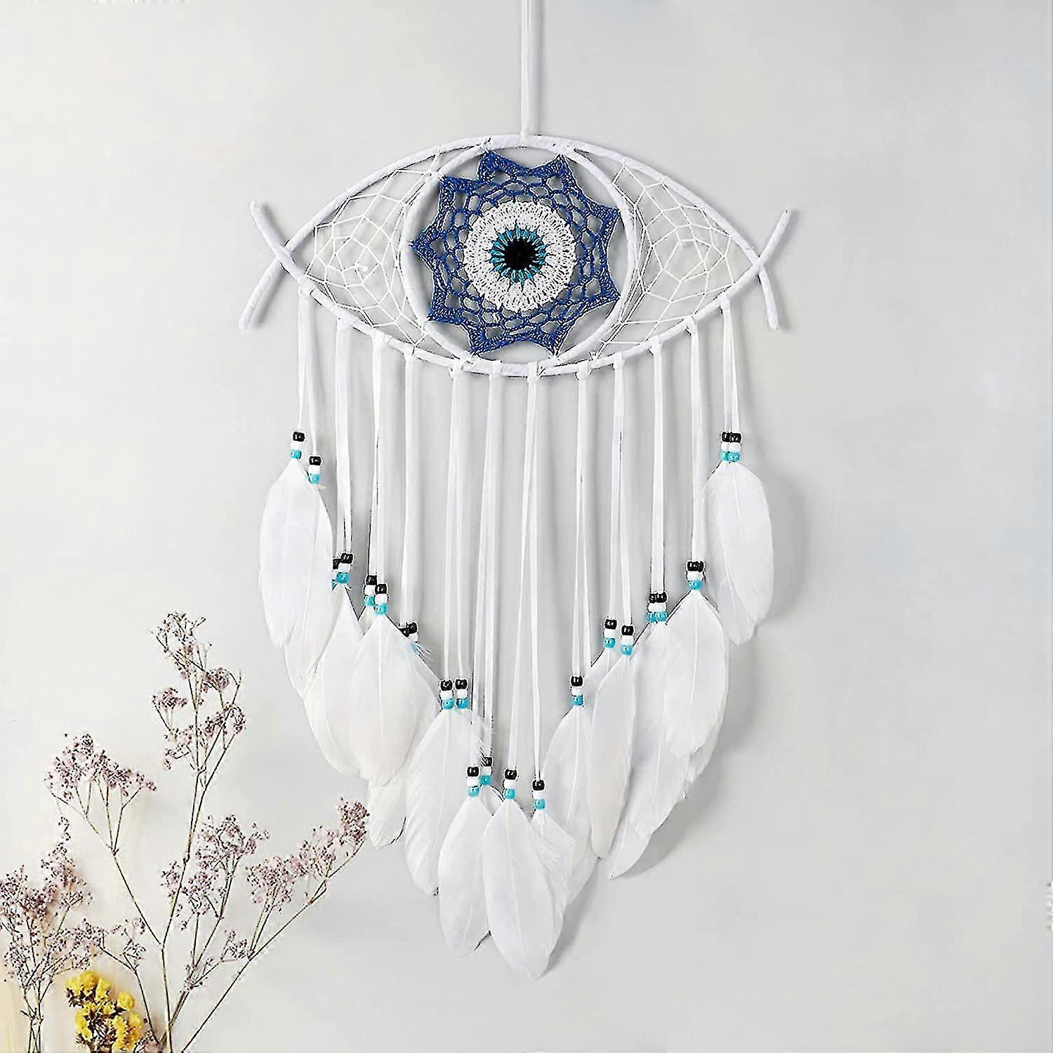 Evil Eye Dream Catcher (pure White)