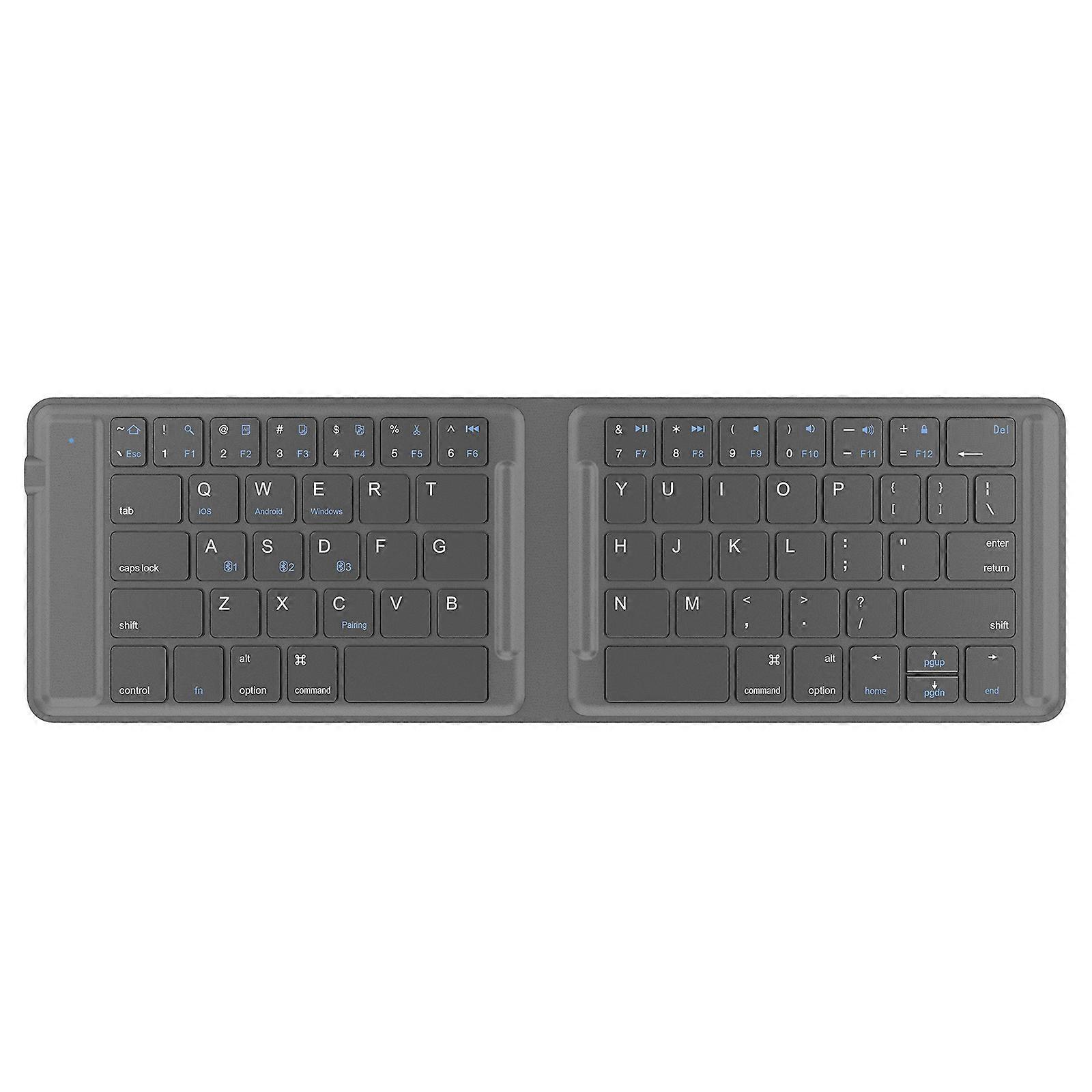G2104 Leather Foldable Bluetooth Keyboard G2104(Grey)