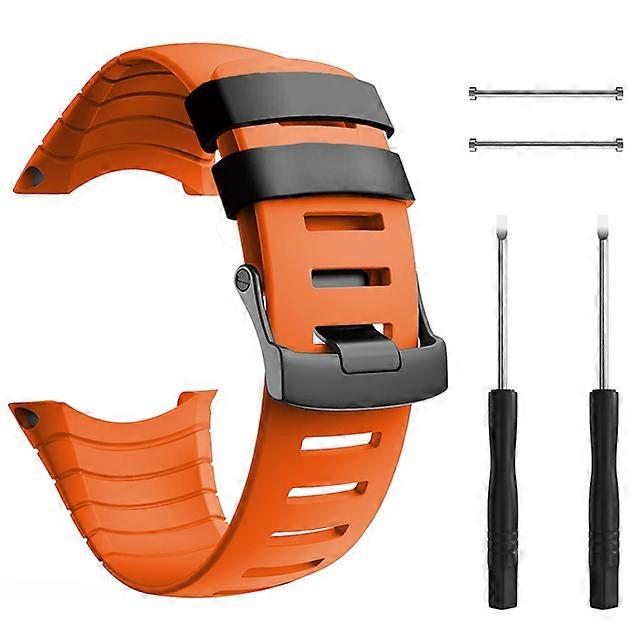 for Suunto Core Band Rubber Accessory Strap Wrist Sport Strap  Replacement Bands with Metal Clasp Suunto Core Smartwatch
