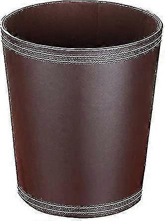 Leather Trash Can, Garbage Bin Or Recycling Bin For Home Or Office