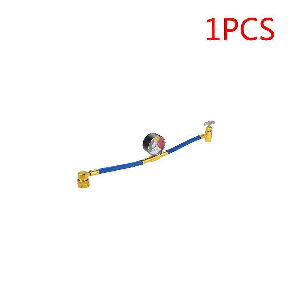 רכב אוטומטי 15.7 "r134a מזגן צינור טעינת גז מזגן ערכת מצנן גז עם מד פותחן שסתום מפרק מהיר