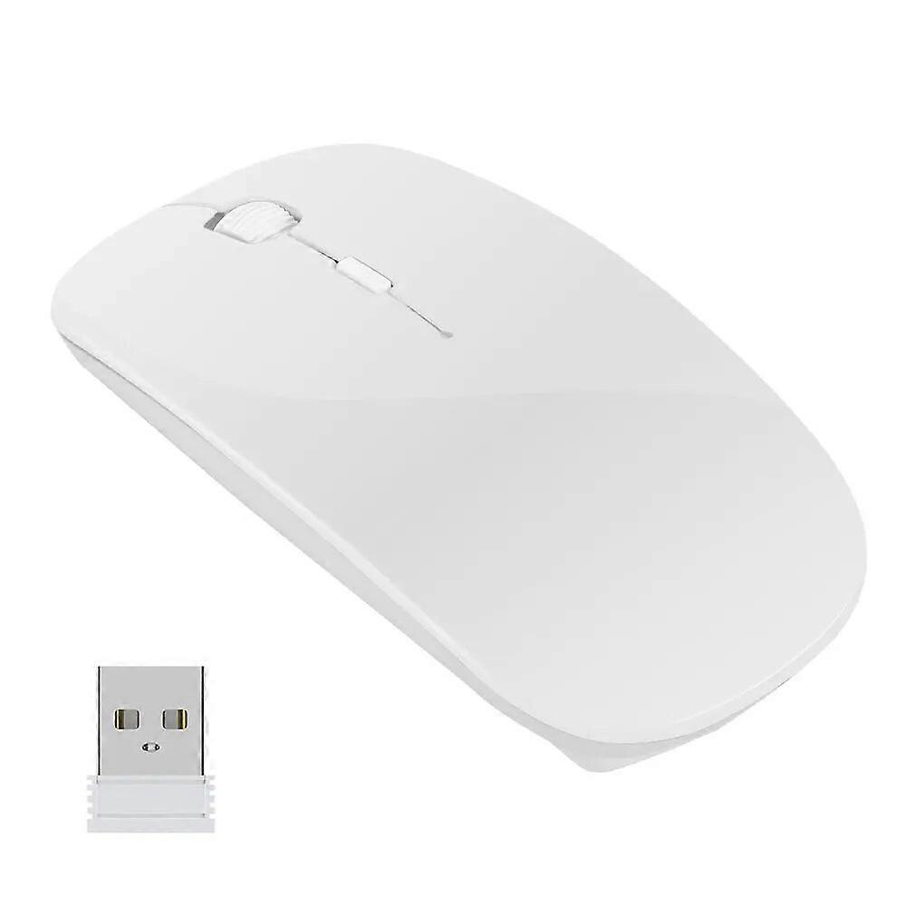 Wireless Rechargeable Mouse for Laptop Computer PC, Slim Mini Noiseless Cordless Mouse, 2.4G Mice for Home Office Mice & Trackballs