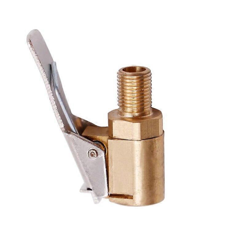 1PC Auto Auto Messing 8mm Gewinde Reifen Rad Reifen Luftfutter Inflator Pumpe Ventil Clip Klemme Schnellstecker Adapter Auto-Styling
