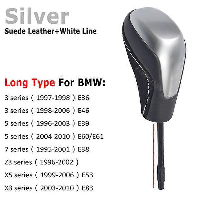 Leather Car Automatic Shift Gear Knob Lever Gaitor for BMW E81 E82 E87 E90 E91 E92 E93 E36 E38 E39 E46 Z4 Z3 E53 X5 X3 E60 E61