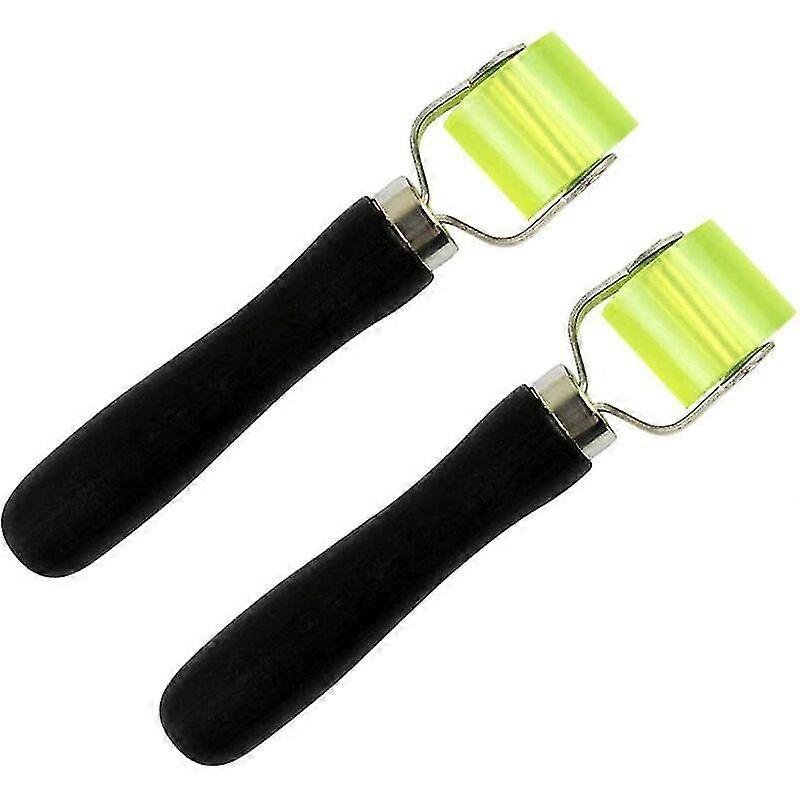 2pcs Pressure Roller Hand Pressure Roller Professional Pressure Roller Anti-drum System Installation Tool Heat Resistant Silicone Roller For Edge Band