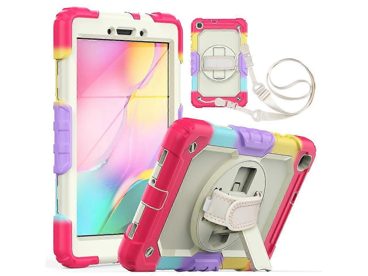 Case for Samsung Galaxy Tab A 8.0 case 2019 Model: SM-T290 / SM-T295.Full Body Protection Cover with Built-in Screen Protector Pen Holder [360 Rotatin