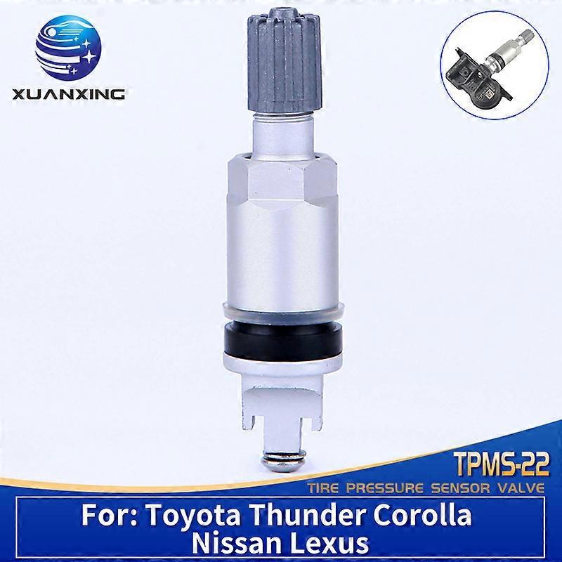TPMS-22 TPMS Valves Tire Pressure Monitoring Sensor Valve Stem Caps Aluminum Alloy for New Toyota 2020