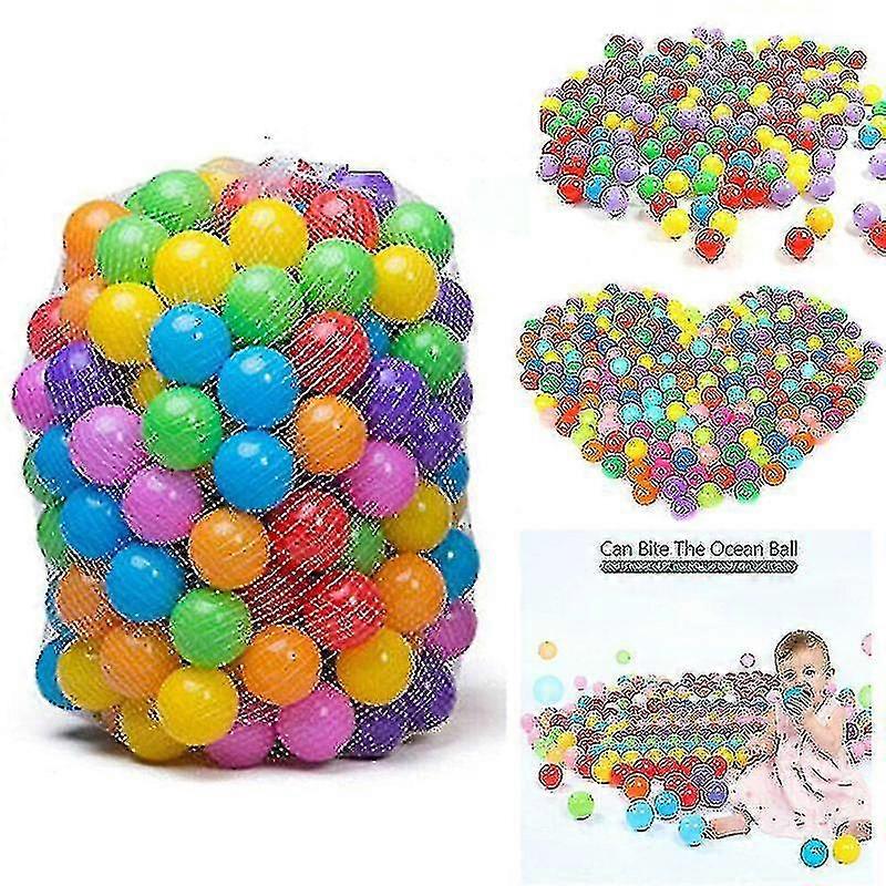 100 / 200pcs Coloré En Plastique Ball Pit Balls Crush Proof Ocean Ball Kids Toy Jeux