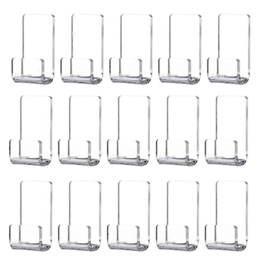 15pcs Clear Acrylic Vinyl Record Wall Mounted Record Shelf Display Holder for CD Collection