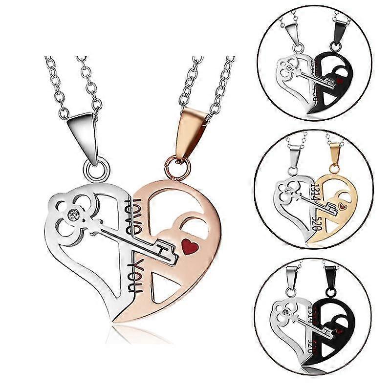 Pendentif Collier Deux Âmes Un Coeur Pendentif Aimant Collier Couple