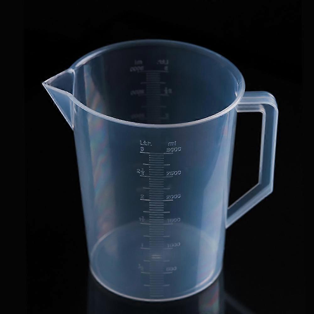 Plastic Transparent Measuring Cup 1000/2000/3000/5000ml Capacity Hydroponics Liquid Easy Convenient Measurement