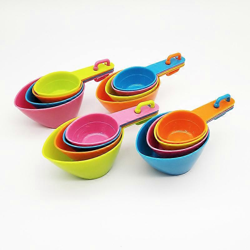 Measuring Cups and Spoons Measurement Kitchen Tools, Set of 4 (Random Color)