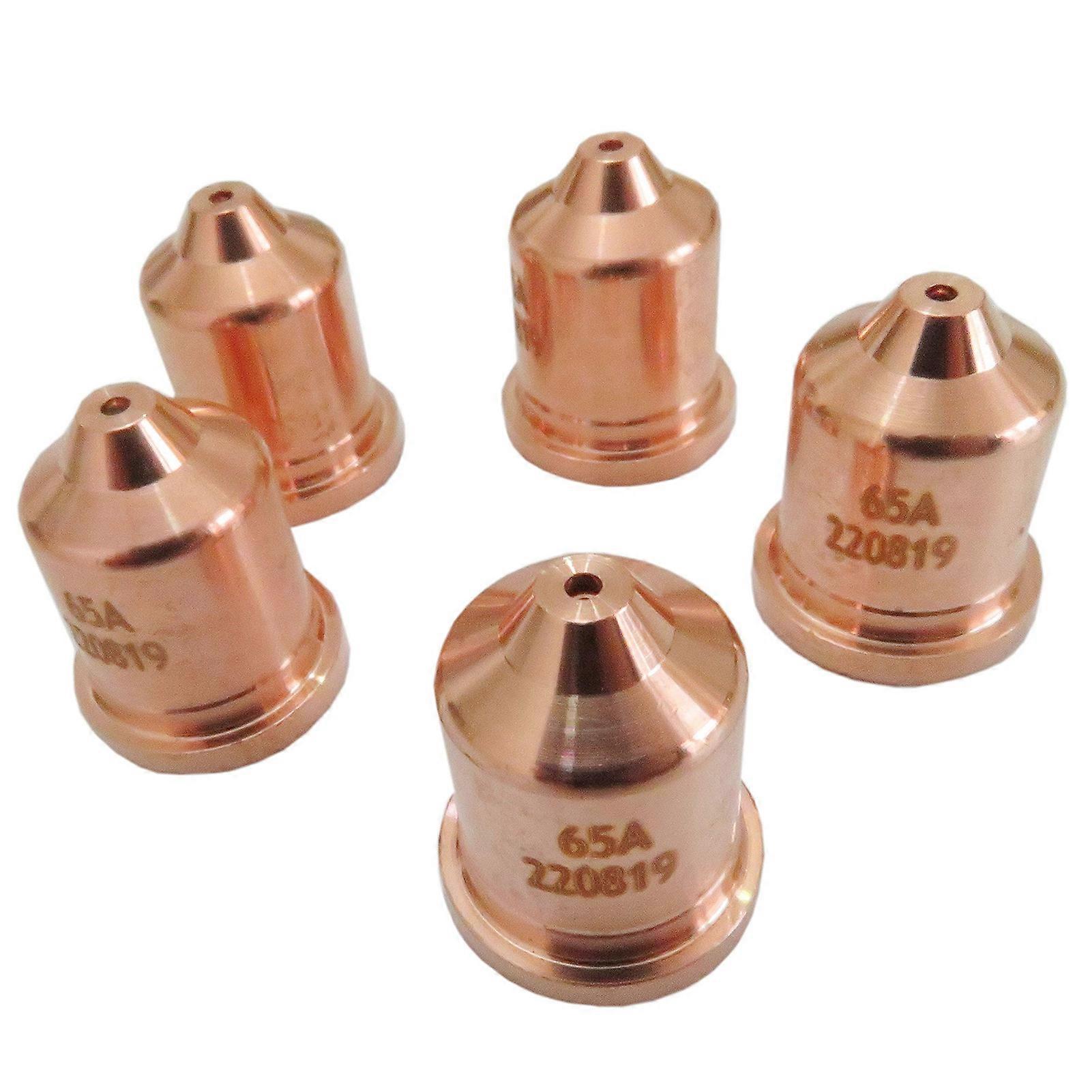 5Pcs MAX65 Copper Plasma Cutter Torch Electrode Nozzles 220819 Consumables Tools QinHai
