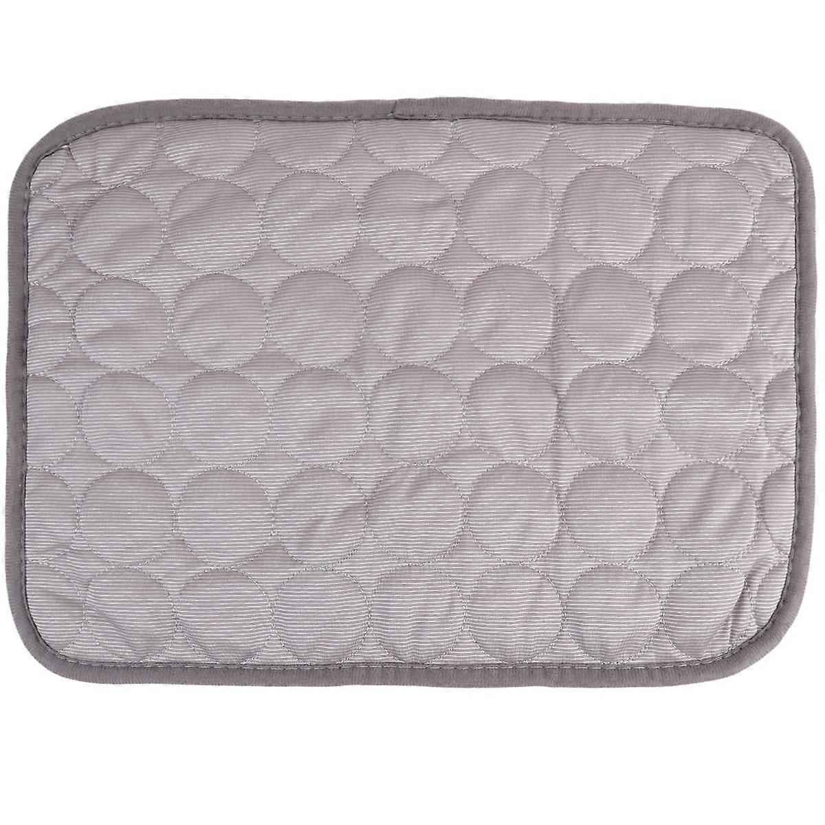 Pet Summer Mat Safe Comfortable Simple Durable Cool Ice Mat for Cat Dog (Grey, 40x30)