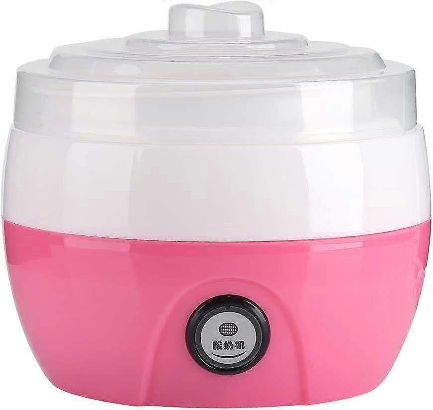 Yogurt Maker, Automatic Yogurt Maker Cream Yogurt Electric Yogurt Machine DIY Tool, 1L (Pink)