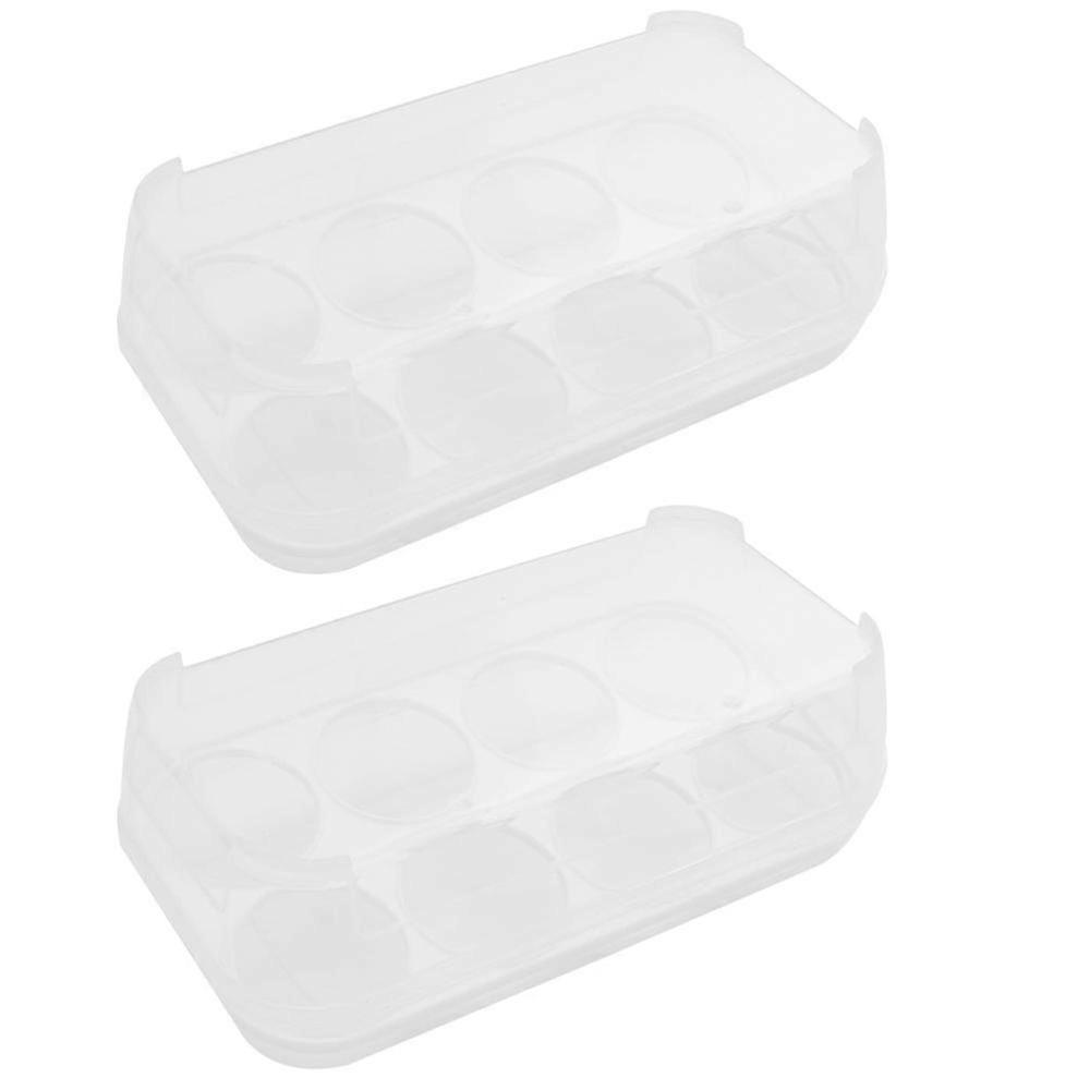 8 Eggs Storage Box/Egg Holder - Refrigerator Storage Container Eggs Carrier for Camping Picnic