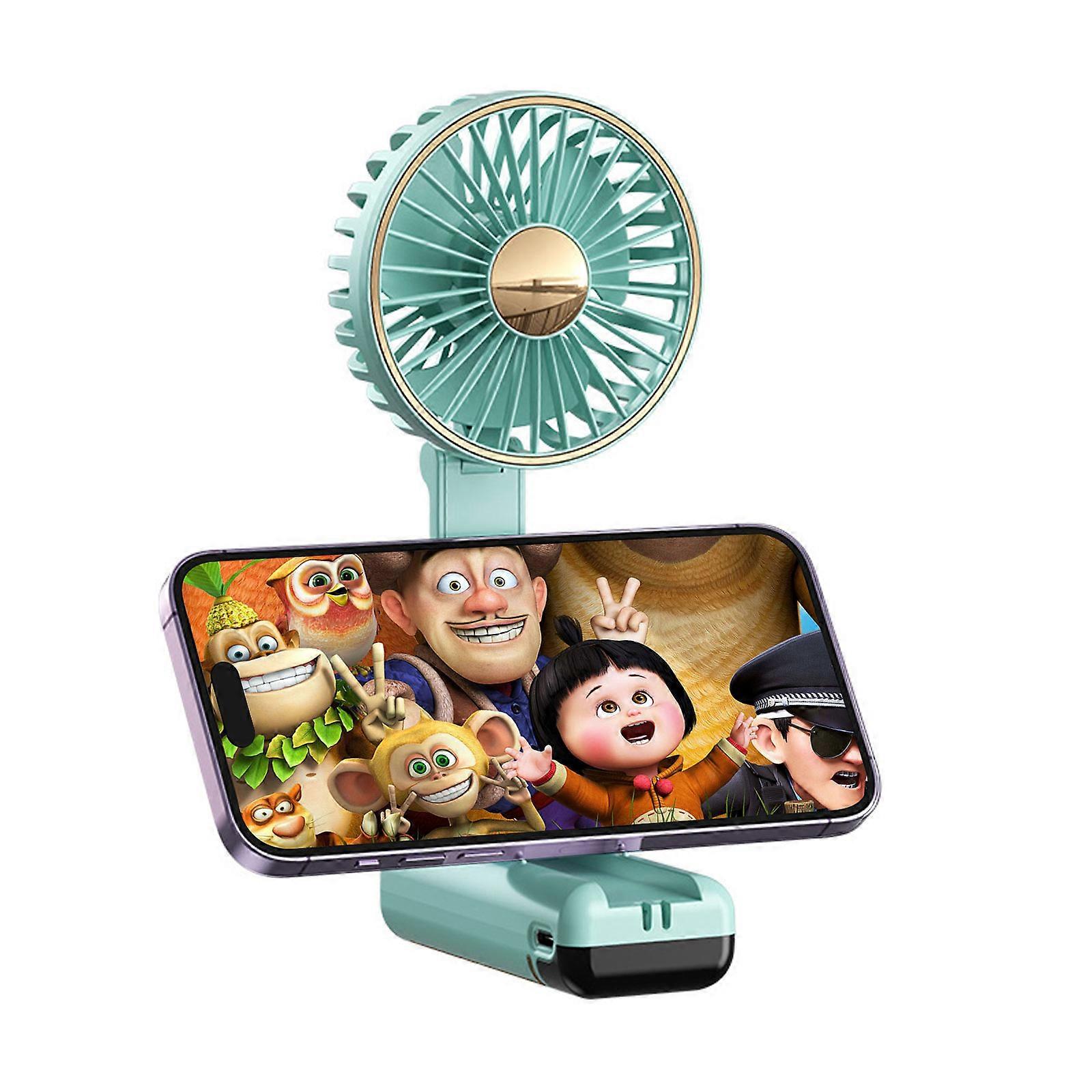 90 Adjustable Portable Mini Hand-held Fan Small Folding Desk Fan Usb Rechargeable Summer