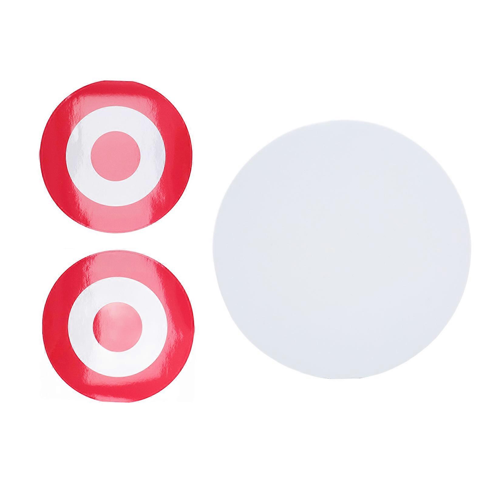 Archery Moving Target EVA Round Arrow Target Shooting Practice Target with 2 Target Papers White Red Target