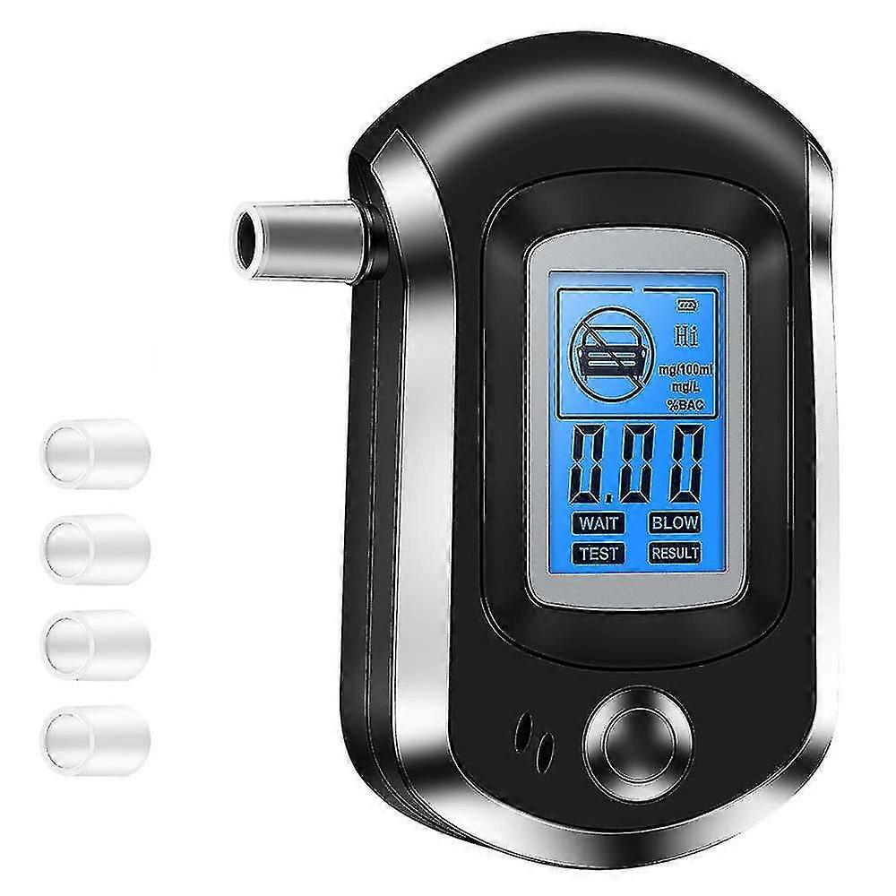 Digital Breath Alcohol Tester Mini Professional Police At6000 Alcohol Tester Breath Drunk Driving Analyzer Lcd Screen