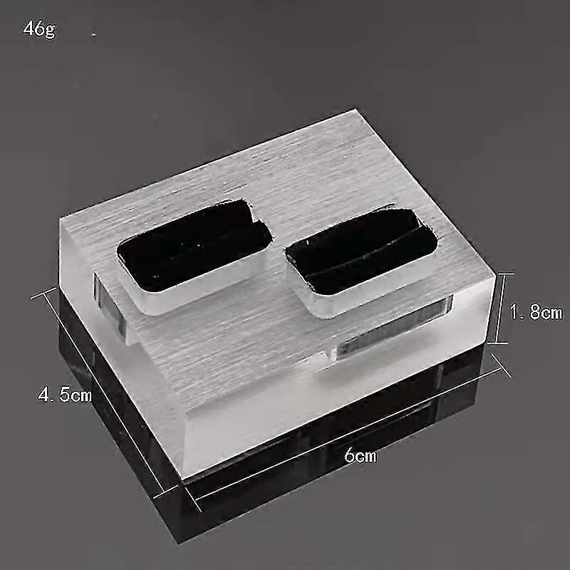 1pc Clear Acrylic Double Ring Display Stand
